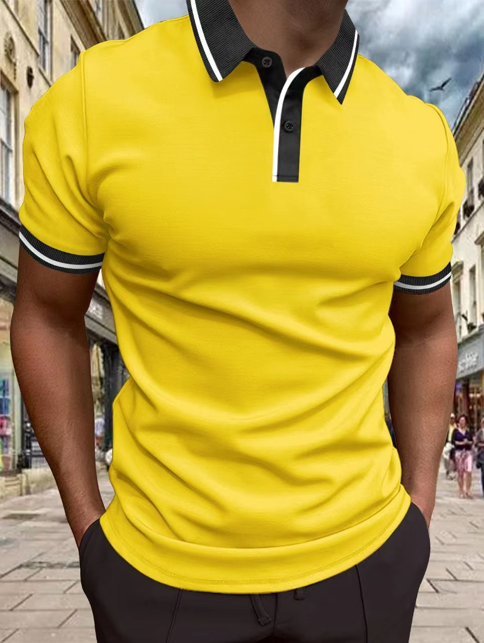 Cherry Collared Short Sleeve Shirt