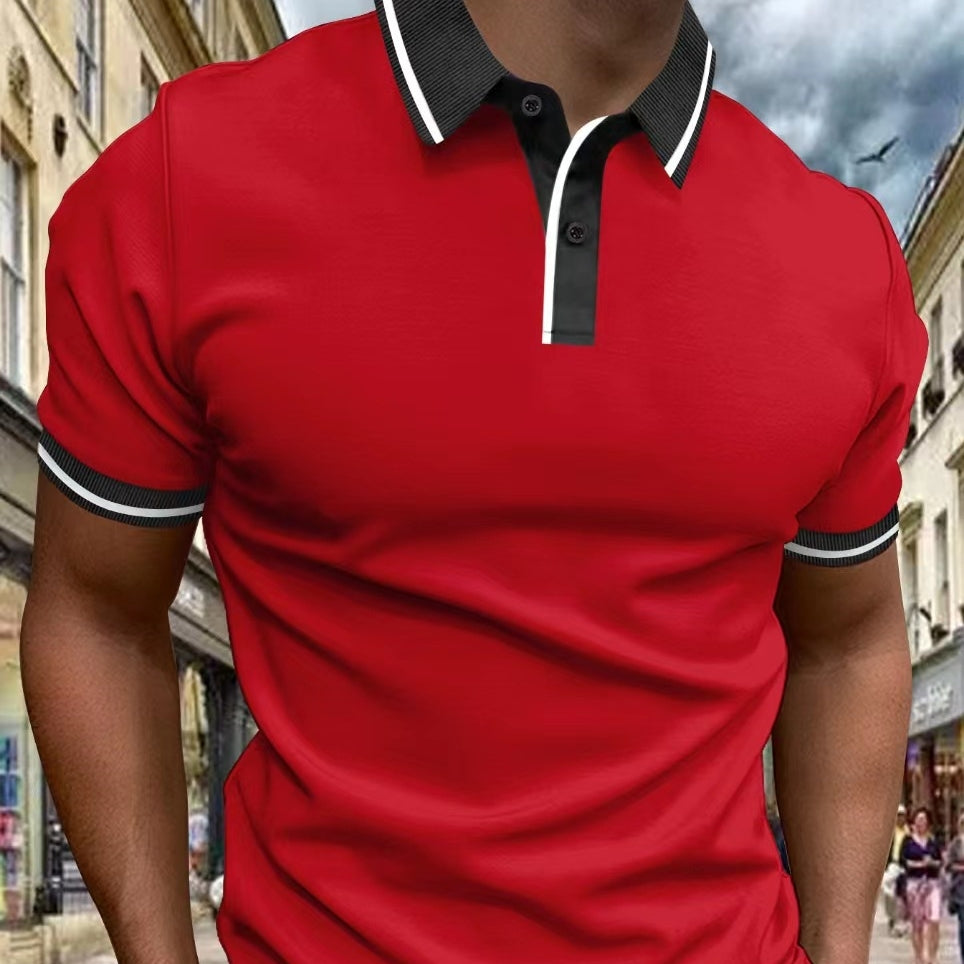 Cherry Collared Short Sleeve Shirt