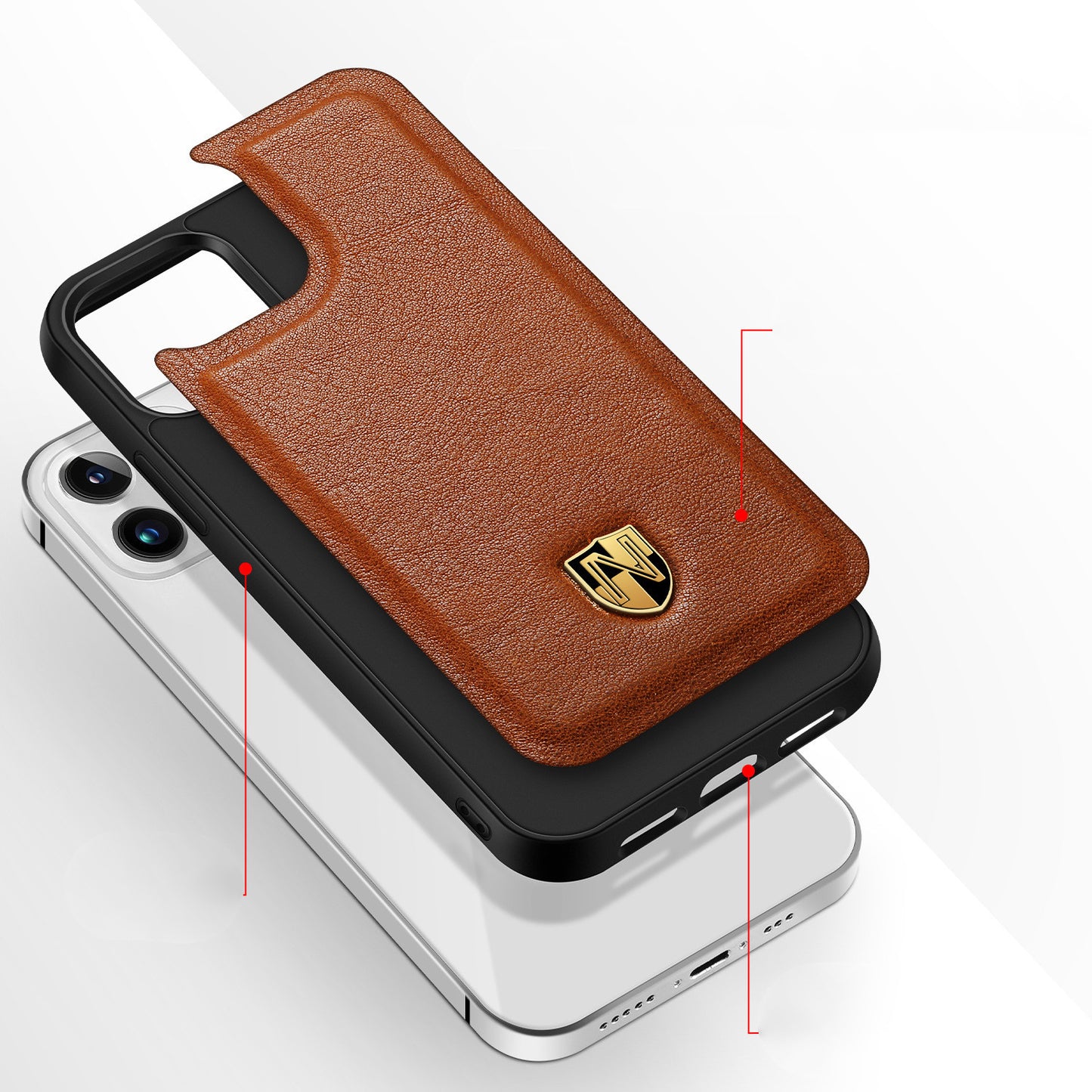 100% Genuine Leather iPhone Case